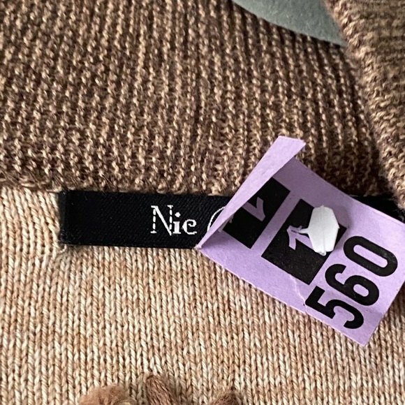 NIC + Zoe gorgeous fall foliage embroidered open cardigan sweater - Picture 5 of 9